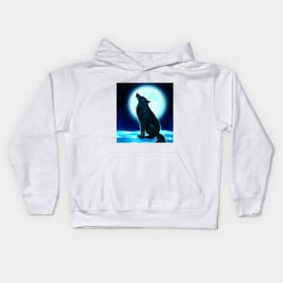 Wolf moon Kids Hoodie